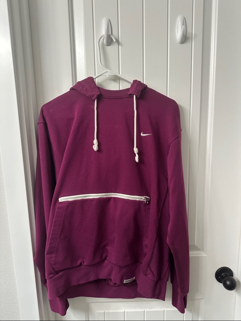 Nike Plum Hoodie with White Accents
